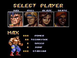 Select your character wisely - Max is a good choice!