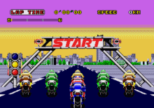 The start of Stage 3, original mode, Super Hang On